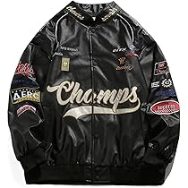 Aelfric Eden Faux Leather Jacket Oversized Racing Motorcycle